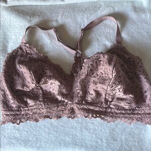 Lace Bralette in Dusty Pink